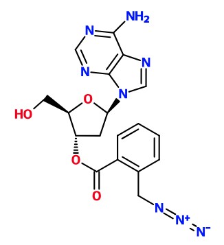 (image for) MC085345 2-Azidomethyl-benzoic acid 5-(6-amino-purin-9-yl)-2-hydroxymethyl-tetrahydro-furan-3-yl ester